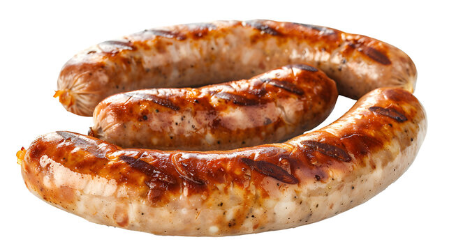 bratwurst sausages isolated