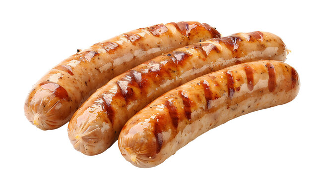 bratwurst sausages isolated