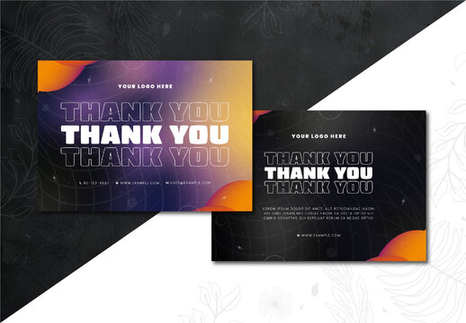 Colorful Modern Greeting Card Template