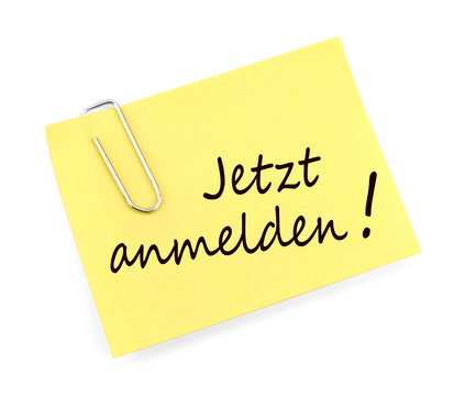 Jetzt anmelden