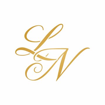 LN initial monogram logo