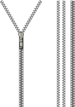 zipper flat sketch zipper Bruch