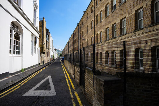 London - 06 14 2022: View of Turpentine Ln