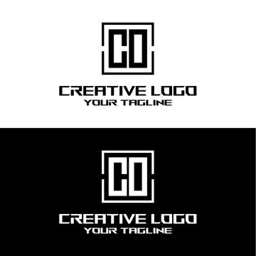 creative letter logo co desain vektors