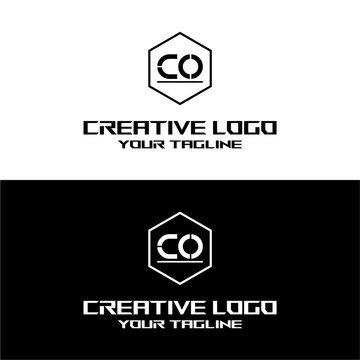 creative letter logo co desain vektors