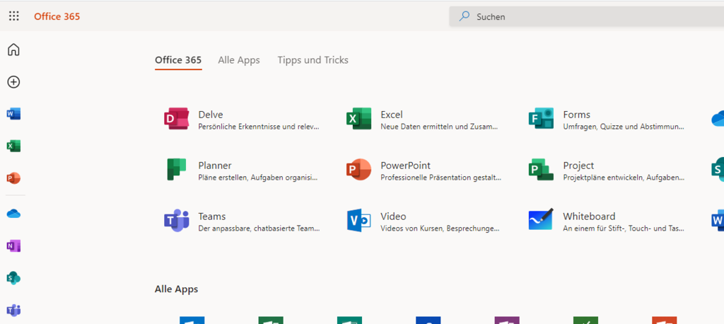 Office 365 anmelden - Link zum offiziellen Portal 