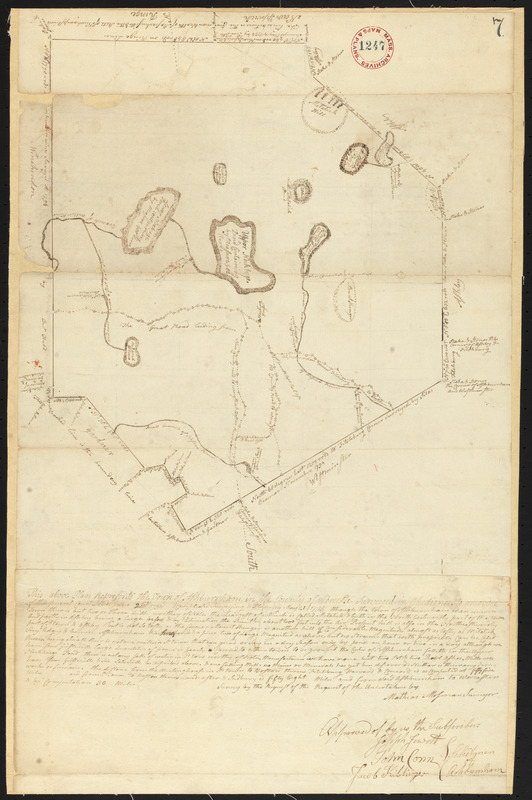 Plan of Ashburnham surveyed by Matthias Mossman, dated 1794-5 ...