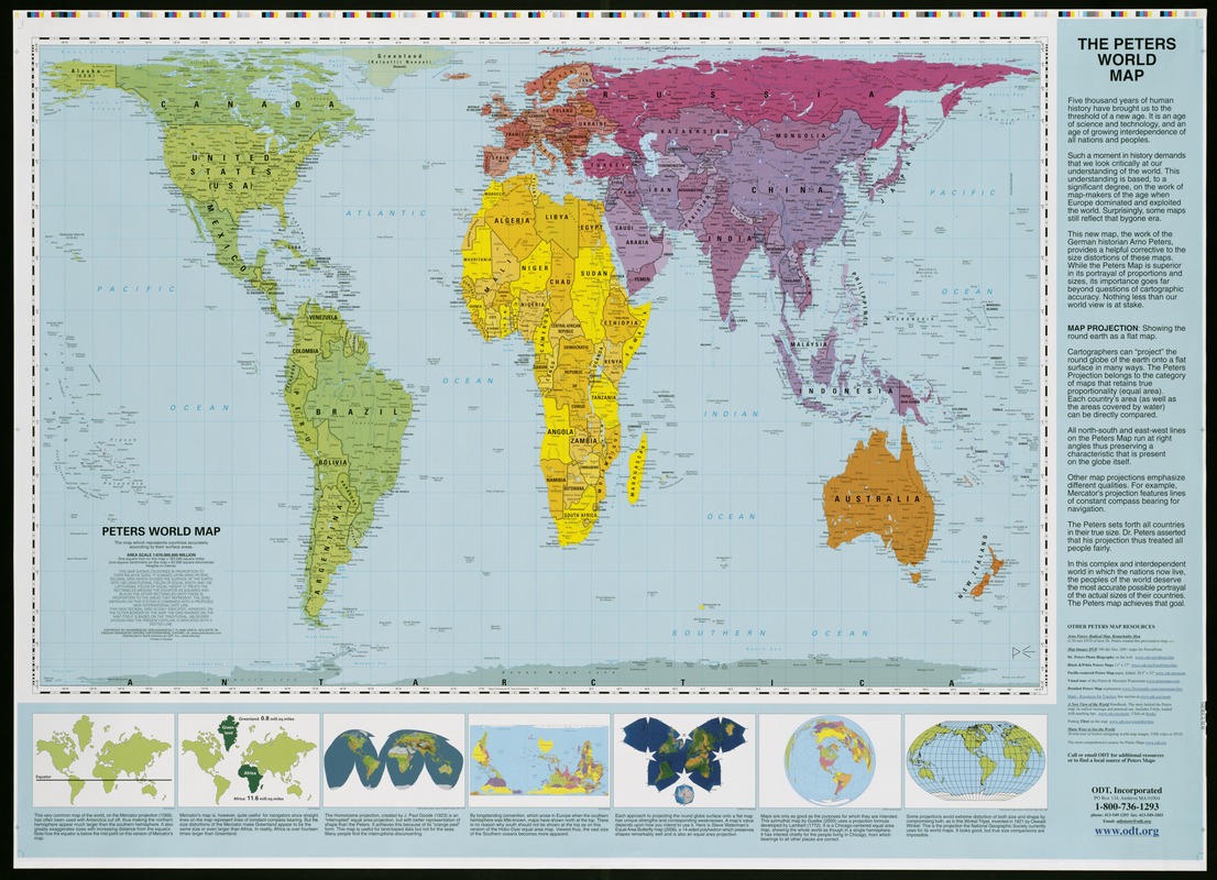 Peters Projection Map Vs