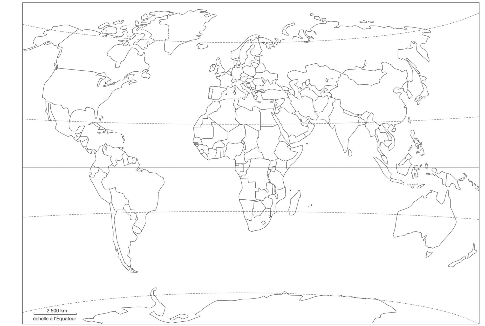 The world map : geography