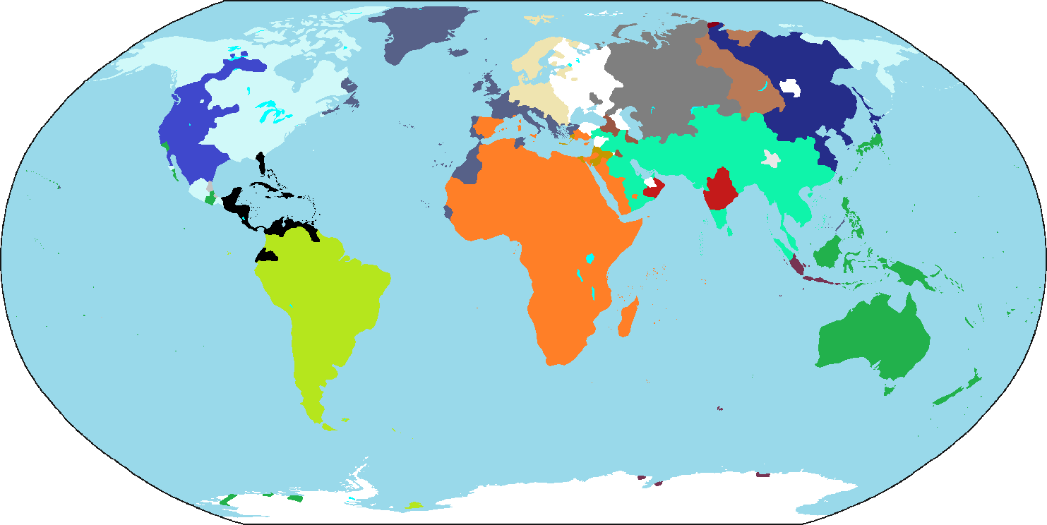 Geographically Accurate World Map – Map Vector