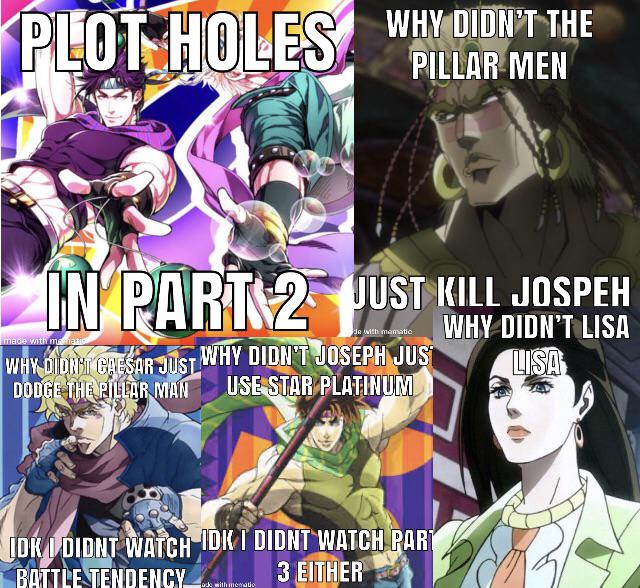 Certified Araki forgot moments : r/ShitPostCrusaders