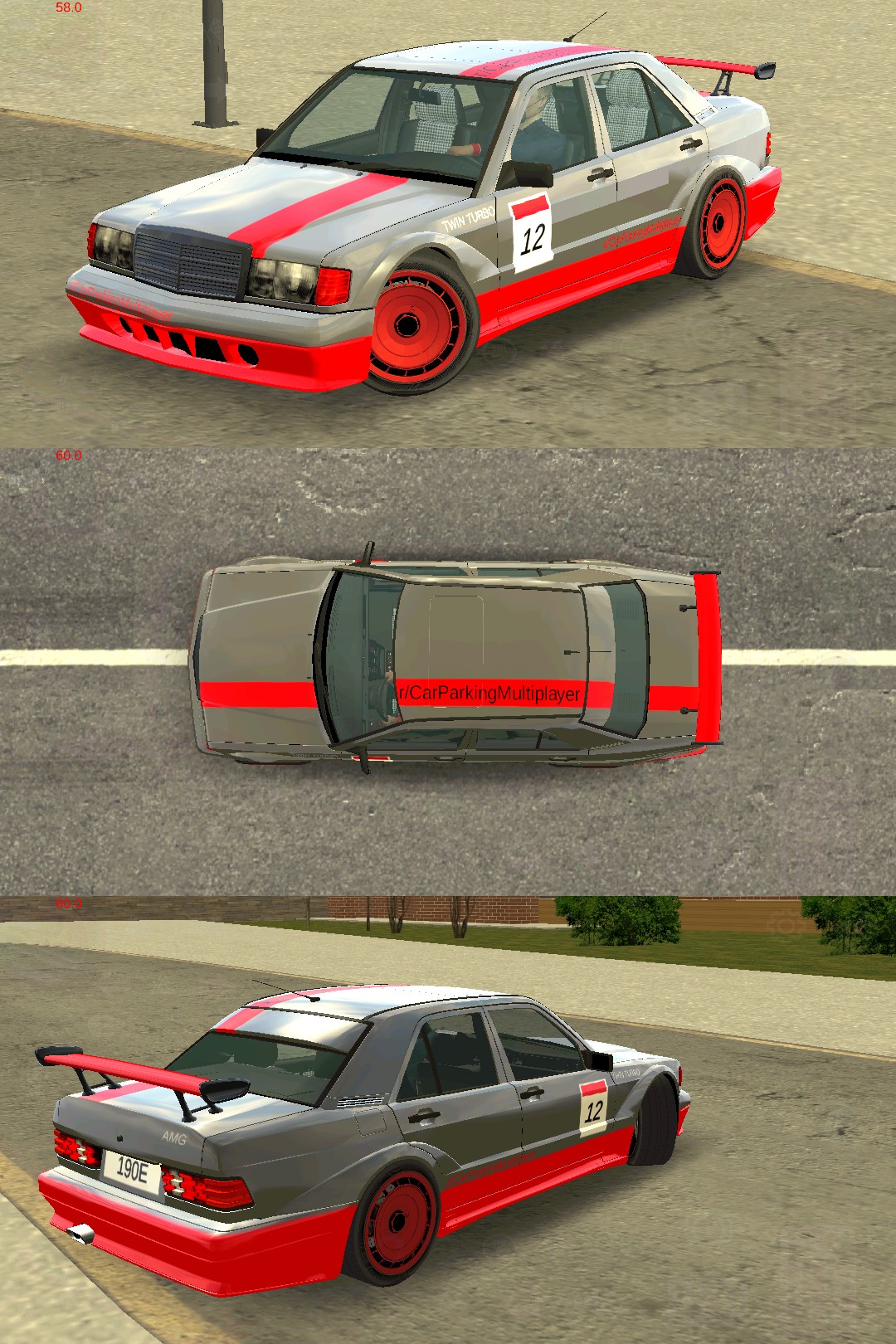 Mercedes 190E Evo with a simple racecar-ish livery inspired by u ...