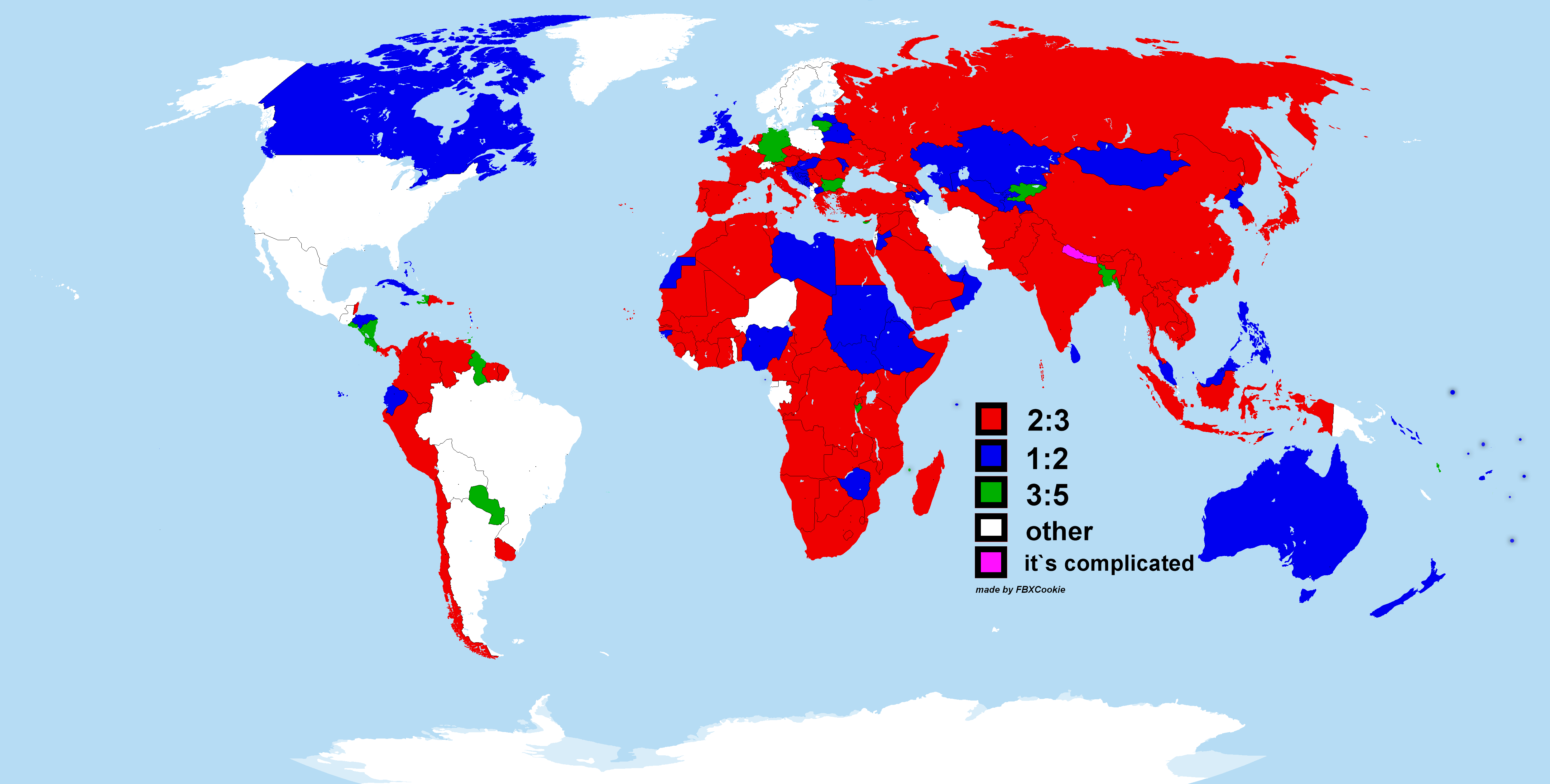 World Map With Correct Proportions - United States Map