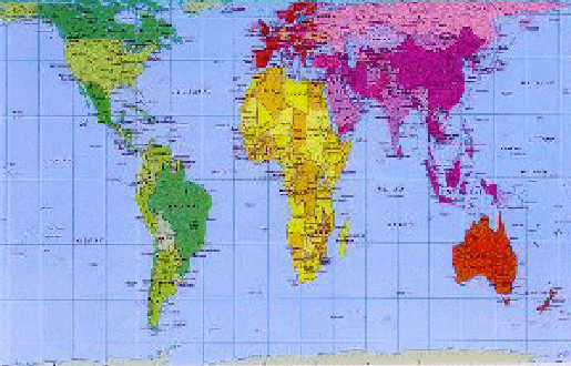 Peters Projection Map