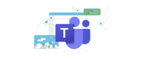 Begleitende Grafik zum Blogbeitrag "5 Tipps für Microsoft Teams, die Ihnen die tägliche Nutzung erleichtern"