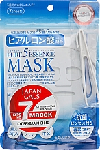 Маска для лица с гиалуроновой кислотой Japan Gals Pure5 Essential Hyaluronic Acid