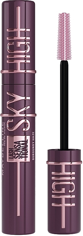 Туш для безмежного подовження та об'єму вій - Maybelline New York Lash Sensational Sky High Burgundy Mascara