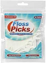 Зубная нить с держателем Claradent Floss Picks Dental Wax Floss