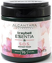 Ультравосстанавливающая маска для волос с мгновенным эффектом Alcantara Cosmetica Traybell Essentia SOS Instant Mask