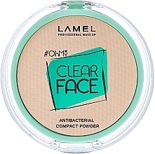 LAMEL Make Up Clear Face Oh My Compact Powder Пудра компактная антибактериальная