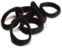 Резинки для волос эластичные, черные, 10 шт. Inca Rubber Hair Bands Black