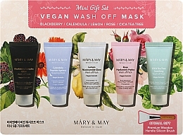 Набор, 5 продуктов Mary&May Vegan Wash Off Mask Mini Gift Set