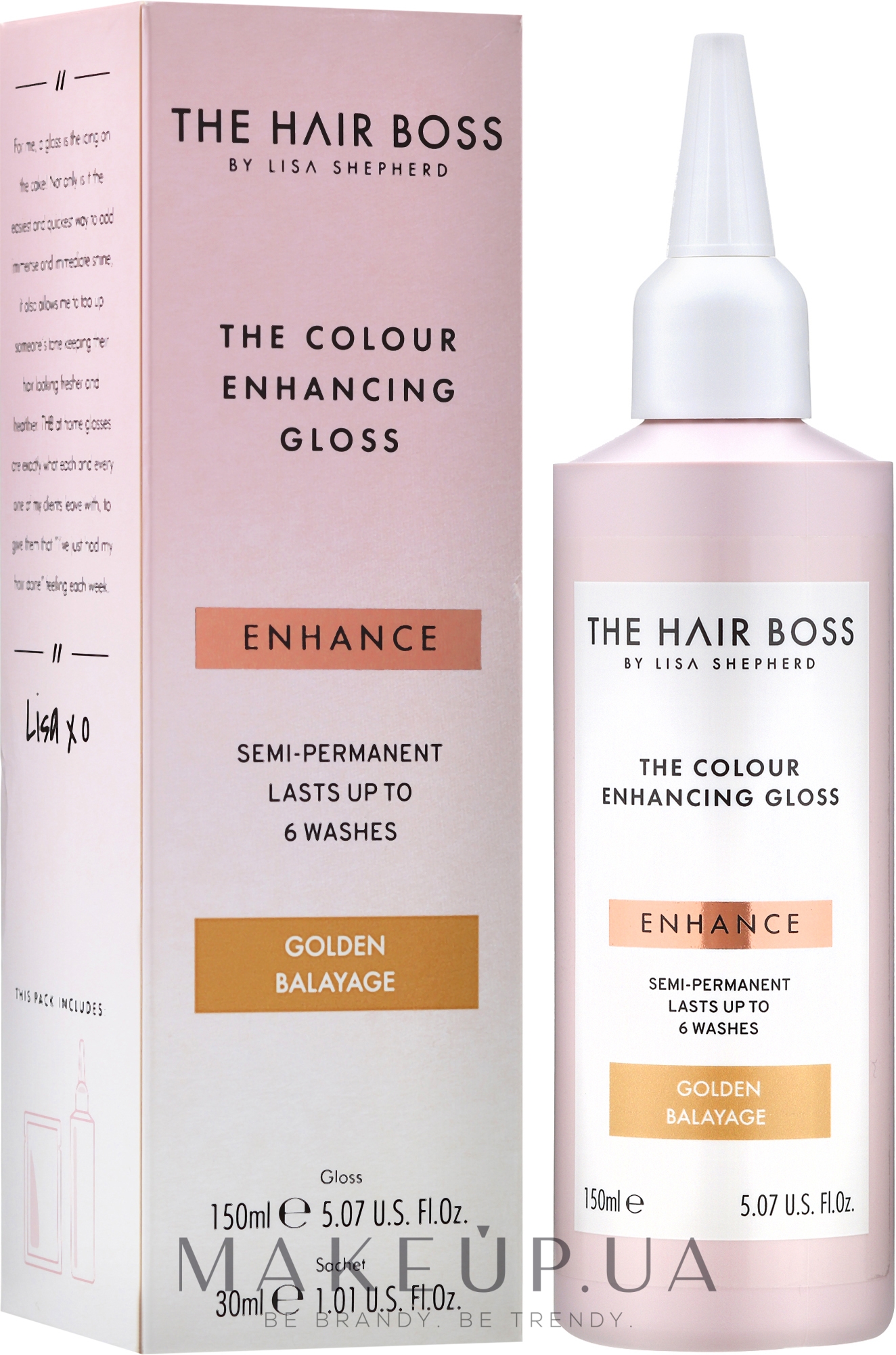 Підсилювач кольору, для золотих тонів The Hair Boss Colour Enhancing Gloss Golden Balayage