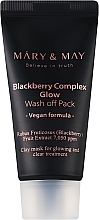 Антиоксидантная глиняная маска для лица с ежевикой Mary & May Blackberry Complex Glow Wash Off Mask