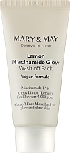 Очищающая маска для выравнивания тона кожи с ниацинамидом Mary & May Lemon Niacinamide Glow Wash Off Pack