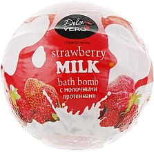 Бомба для ванны с протеинами молока "Strawberry", красная Dolce Vero