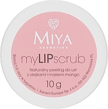 Скраб для губ з олією манго Miya Cosmetics myLIPscrub