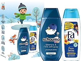 Набор "Kids boy. for Children’s Hair & Skin" Schauma & Fa Kids (shm/250ml + sh/gel/250ml)