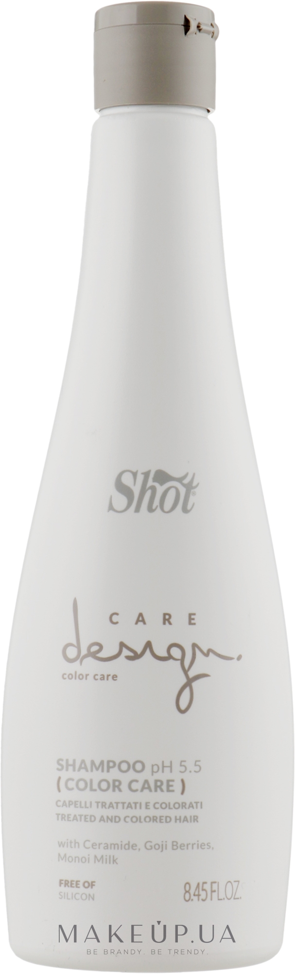 Шампунь для окрашенных волос Shot Care Design Color Care Treated And Colored Hair Shampoo