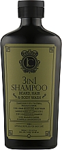 Шампунь для бороди, волосся й тіла 3 в 1 Lavish Care 3 in 1 Shampoo Beard Hair & Body Wash