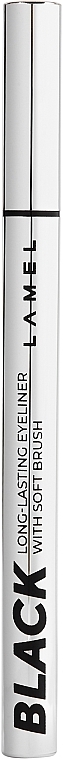 Подводка для век - LAMEL Make Up Black Long-Lasting Eyeliner with Soft Brush