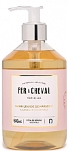 Жидкое марсельское мыло "Лепестки роз" Fer A Cheval Marseille Liquid Soap Rose Petals