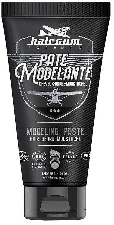 Паста для моделирования волос, бороды и усов - Hairgum For Men Hair, Beard & Moustache Modeling Paste