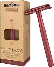 Бритва зі змінним лезом, червона Bambaw Safety Razor