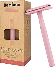 Бритва зі змінним лезом, ніжно-рожева Bambaw Safety Razor