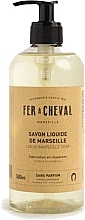 Жидкое марсельское мыло без запаха Fer A Cheval Liquid Marseille Soap Unscented