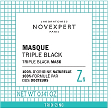 Очищающая маска тройного действия Novexpert Trio-Zinc Triple Black Mask (пробник)