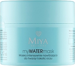 Інтенсивна зволожувальна маска для обличчя та контуру очей Miya Cosmetics myWATERmask