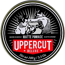 Матовая помада для волос средней фиксации Uppercut Deluxe Barbers Collection Matt Pomade