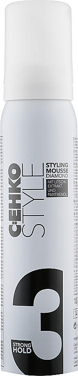 Пена для укладки волос c экстрактом личи, сильная фиксация - C:EHKO Style Styling Mousse Diamond (3)