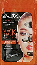 Плёночная маска-пилинг с активированным углём Zenix Peel Off Mask Black