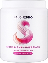 Маска для блеска сухих и непослушных волос Unic Salone Pro Shine & Anti-Frizz Mask