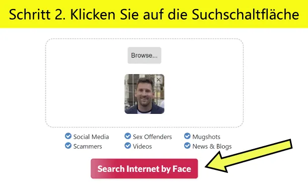 Schritt 2. Klicken Sie auf den Such-Button