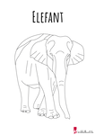 Elefant Ausmalbild