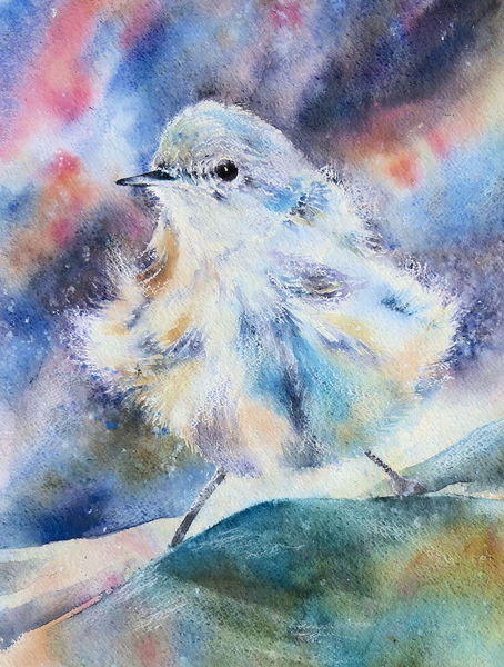 Aquarellmalerei, Vogel, Aquarell, Singvogel