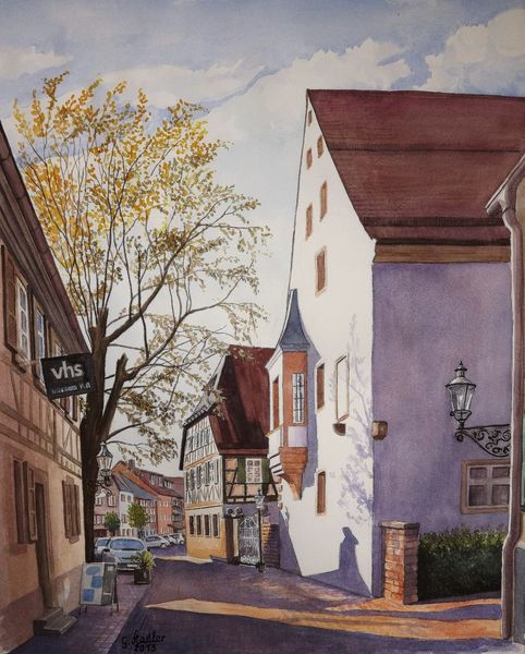 Sonne, Gemälde, Kellereistraße, Nordbaden